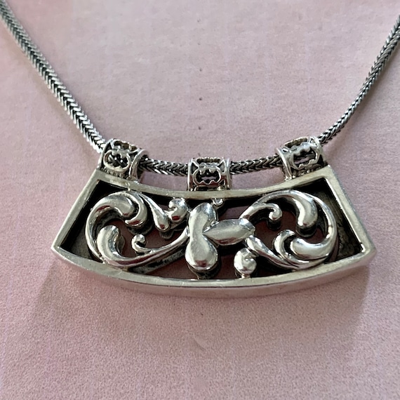 Silpada Filigree Floral Necklace Silpada N1472 Ster Gem silpada-filigree-floral-necklace-silpada-n1472-ster-gem