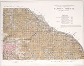 1901 Winona County Minnesota MN Rollingstone Utica Stockton Enterprise Centerville Richmond Pickwick Homer Mount Vernon Antique Map Railroad