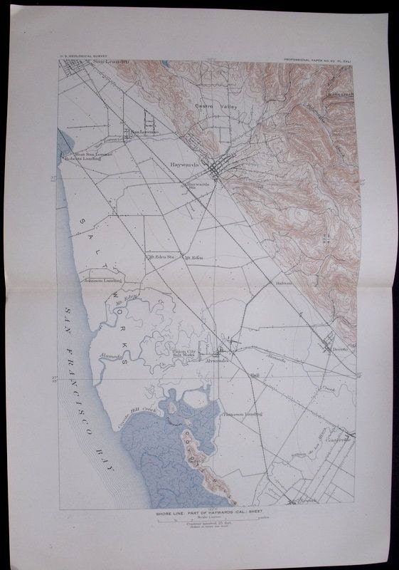 1908 San Francisco Are, Bay Area, California Between Fremont & Haywards ...