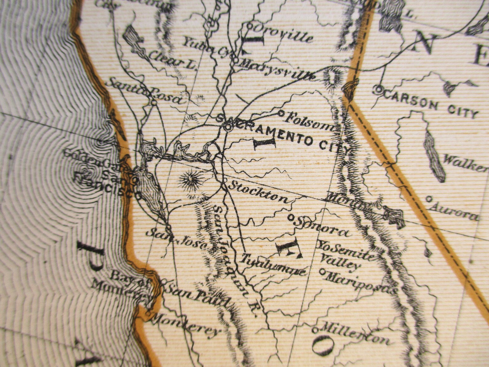 1875 United States Map With Inset Map of Alaska. Large Etsy