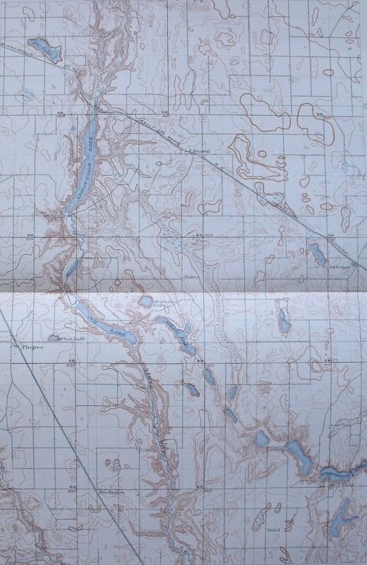 1908 North Dakota. Area Around Pingree Esler Fried Kensal Etsy