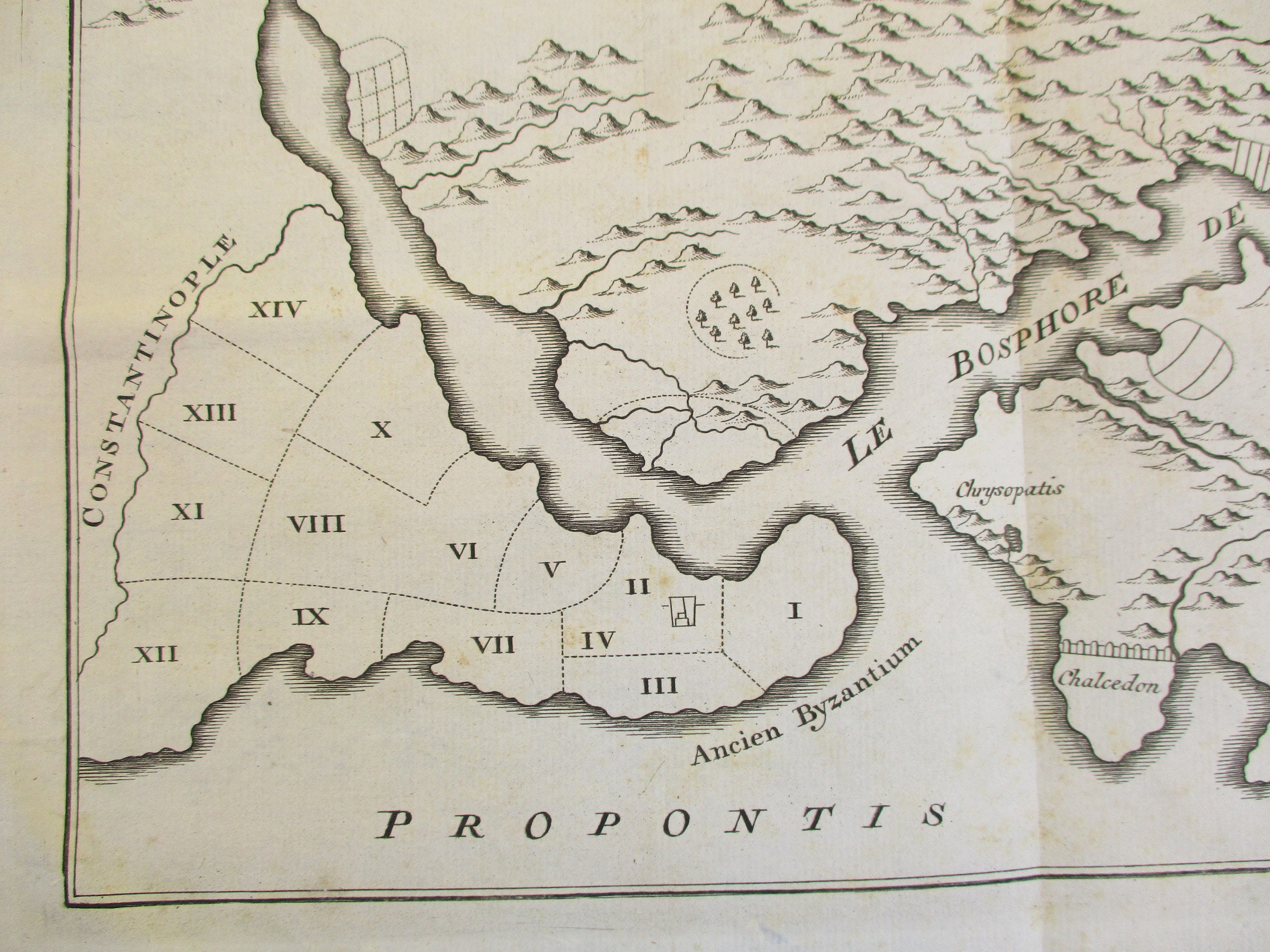 1747 Bosphorus Map Istanbul Chalcedon Chrysopatis. Le | Etsy