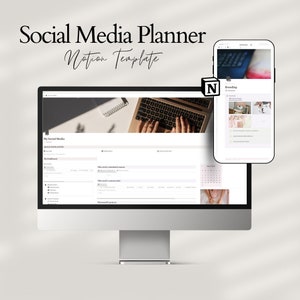 Notion template, Content Creator Notion Planner, Notion social media, Notion business planner, Notion social media planner