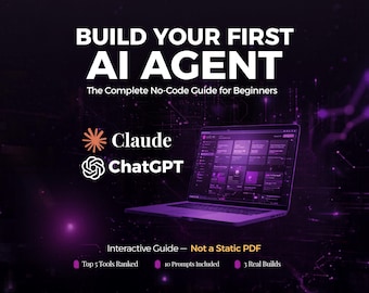 AI Agent Guide | No-Code Tools, ChatGPT, Claude, Zapier (Interactive Digital Guide)