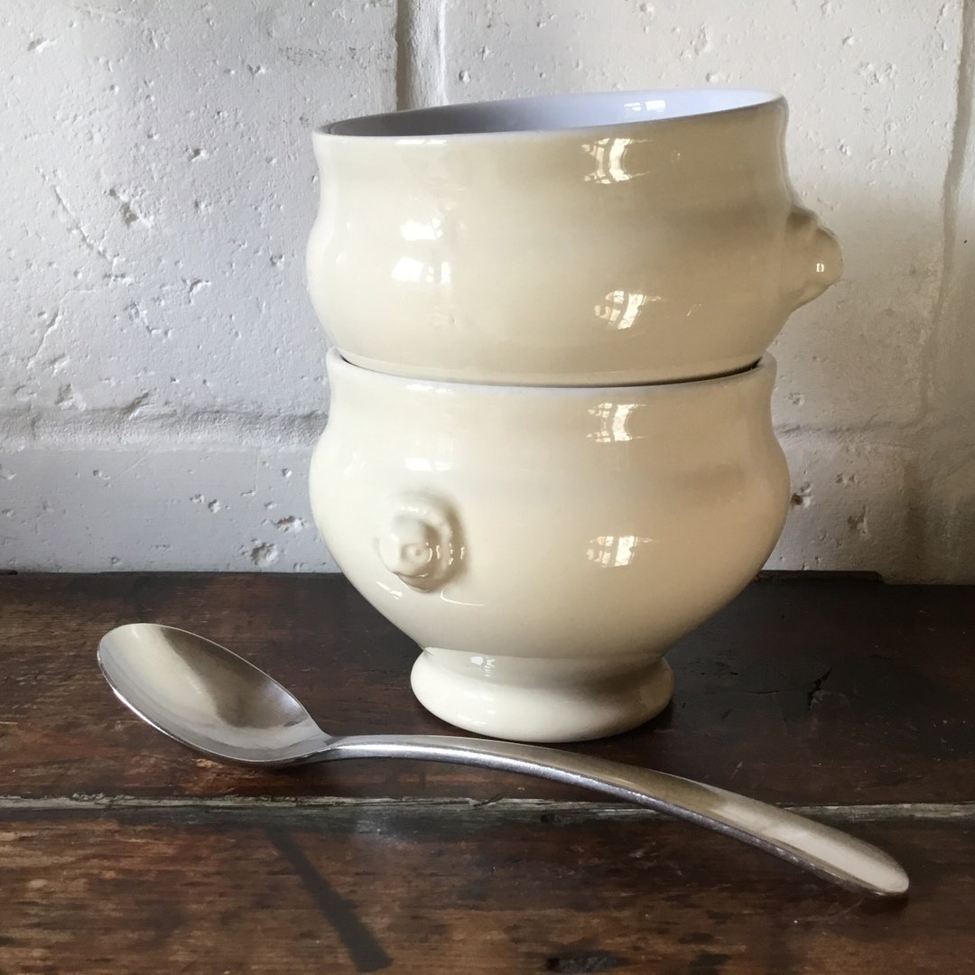 French Vintage Emile Henry Ceramic Soup Bowls C1980s. Etsy