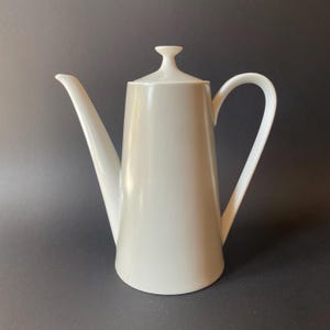 Vintage ceramic grey/white Fairwood coffee pot by Schönwald, Germany, c1960s.