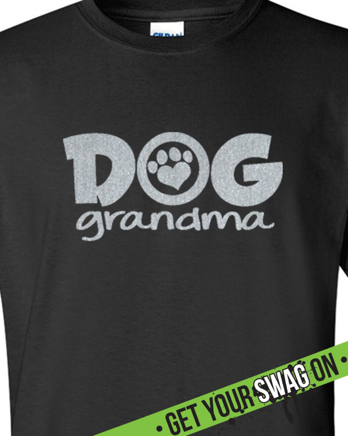 Dog Grandma T Shirt Metallic Silver T Shirt Swag Art - Etsy