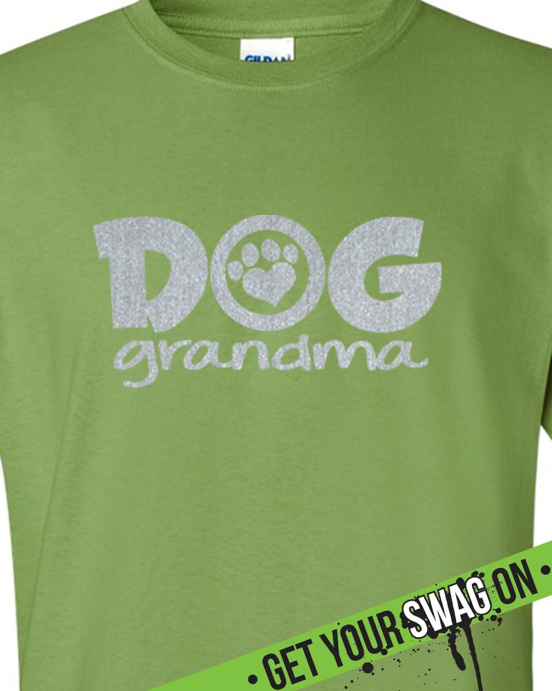 Dog Grandma T Shirt Metallic Silver T Shirt Swag Art Etsy