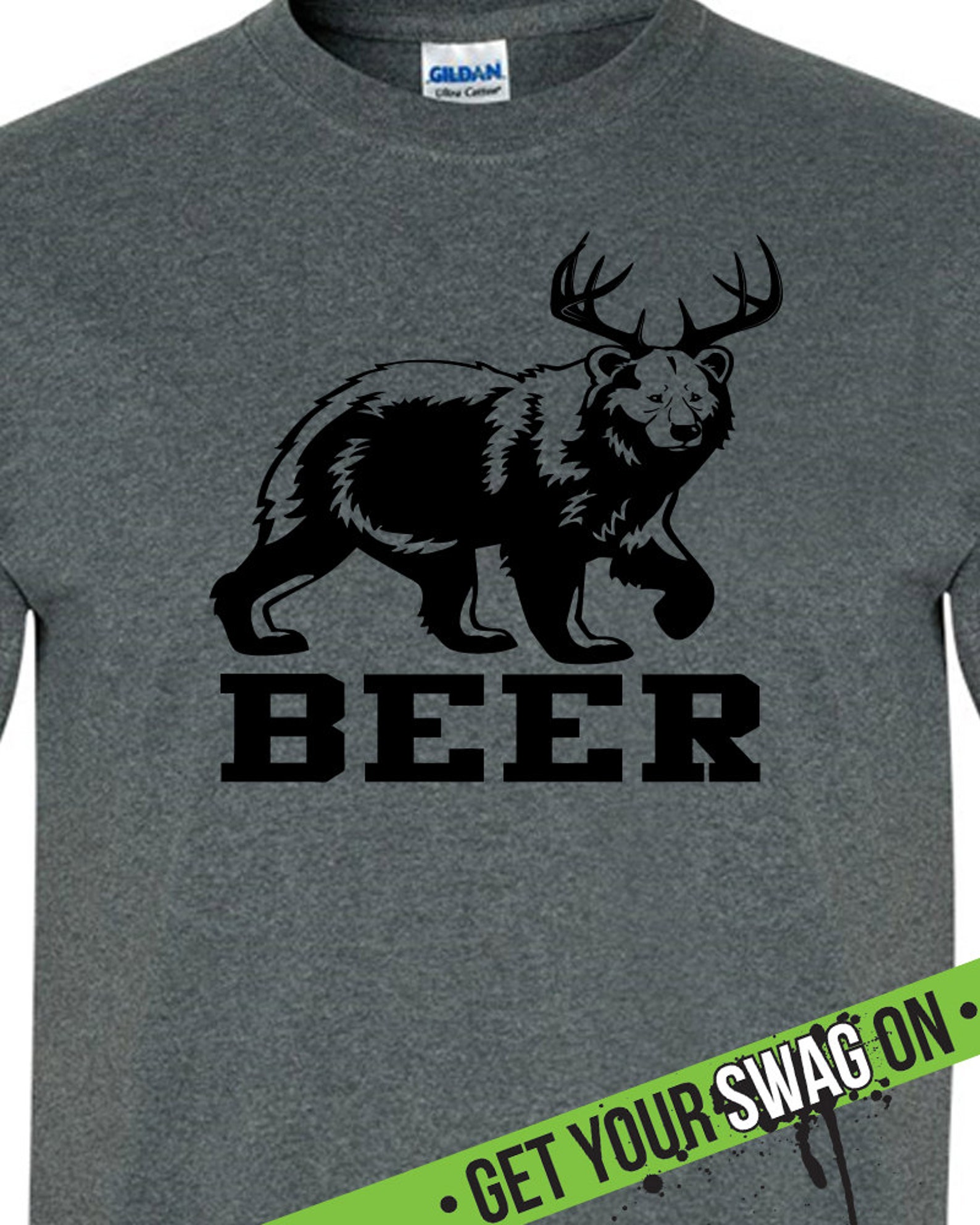 Beer Bear Shirt Swag Art Designs T Shirt Favorite Drinking Etsy