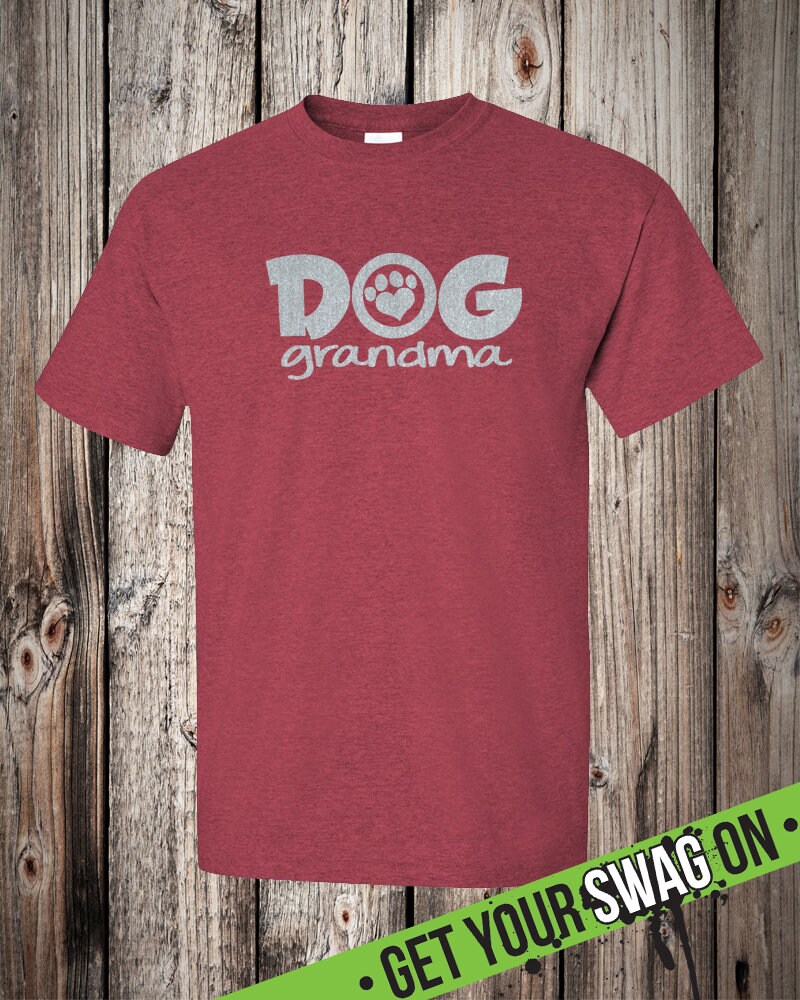 Dog Grandma T Shirt Metallic Silver T Shirt Swag Art Etsy