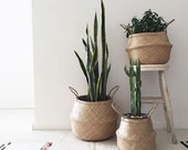 Seagrass storage baskets, rattan, handmade, storage, scandinavian, nordic, home, bedroom, living room, bathroom, new home gift