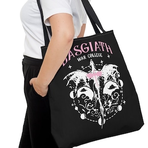 Reader Tote, Bookish Tote, Booklover Tote, Reader Fantasy Lover Bookish Bag Book Club Tote, Basgiath Tote, Fourth Wing Tote, Iron Flame Tote