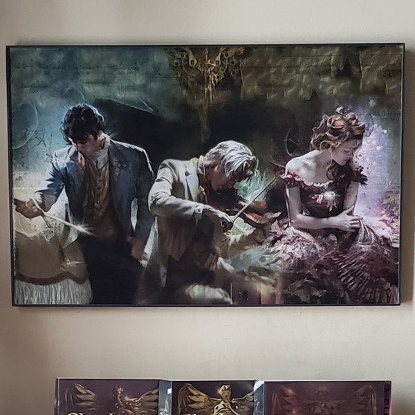 The Infernal Devices Graphic Image Print, Clockwork Angel, Clockwork Prince, Clockwork Princess, Will Herondale, Tessa Gray, Jem Carstairs