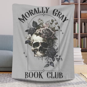 Morally Gray Blanket, Mood Reader, Booklover Blanket, Dark Romance Reading Blanket, Dark Academia, Gothic Romance Dark Romance Reader Reader