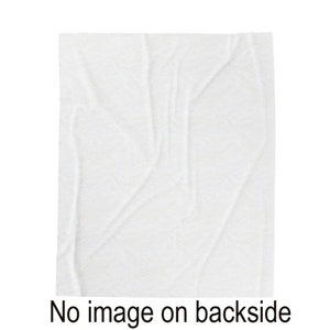 May include: A white, wrinkled piece of paper with no image on the back.