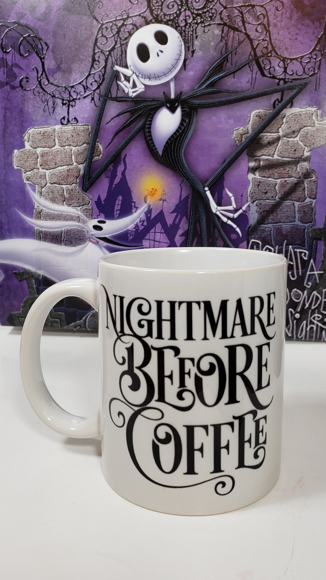 Nightmare Before Coffee Mug Nightmare Before Christmas Coffee Etsy