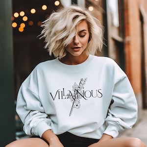 Villainous Sweatshirt Book Lover Shirt Book Shirt Reading Shirt Reader Gift Morally Gray Romantasy I Prefer the Villain Dark Romance BookTok