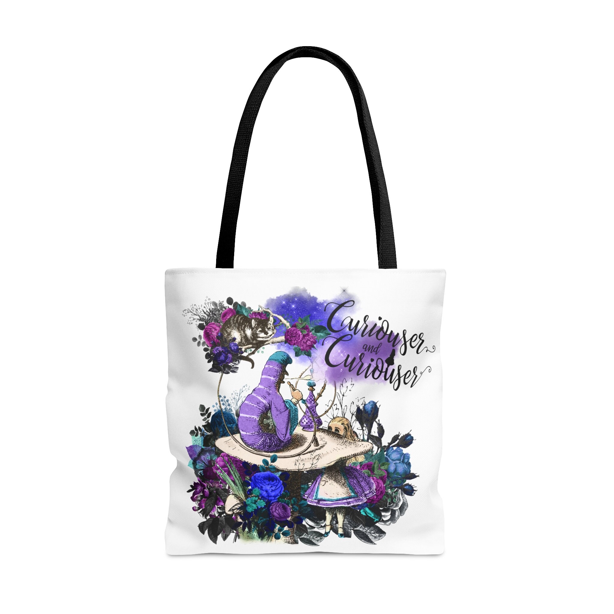 Curiouser and Curiouser Tote Bag Alice in Wonderland Tote Bookish 