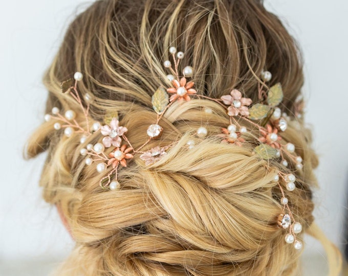 Color Matched Flower Hair Piece For Weddings, Prom & Special Events | Match Any Dress Color