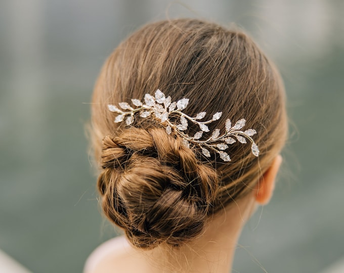 Rhinestone Hair Comb for Little Girls in Wedding Parties