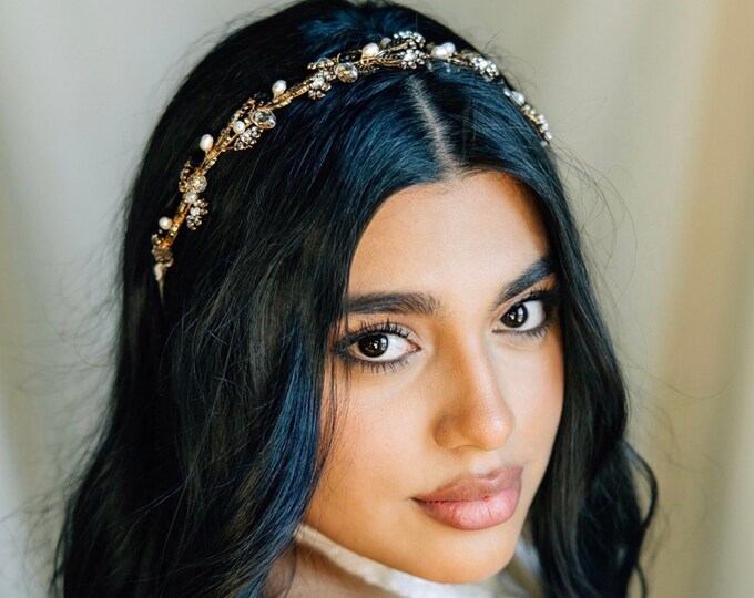 Antique Gold And Black Hair Accessories, Multiple Designs Available