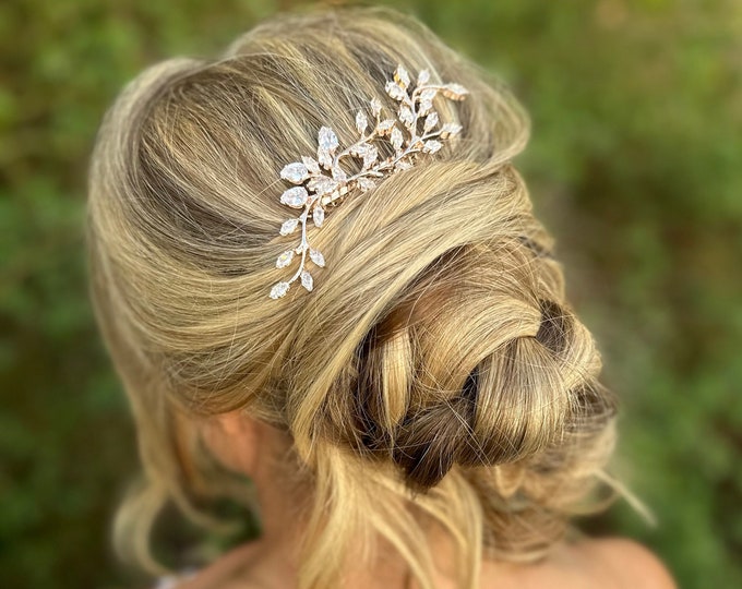 Marquise Rhinestones Hair Comb, Perfect For Your Wedding