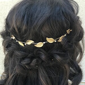 Gold Leaf Hair Piece That Can Be Worn Like A Headband or in ...