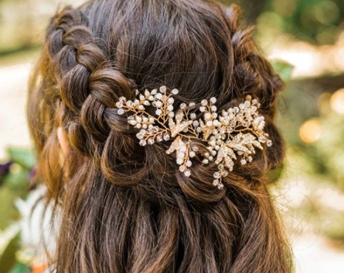 Crystal And Pearl Hair accessory The Perfect Finishing Touch To Your Wedding Day Look, Bridal Hair Accessory