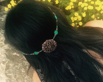 Turquoise Hair Jewelry Accessory For The Boho Teen Girl, Unique Gift Idea For Girls