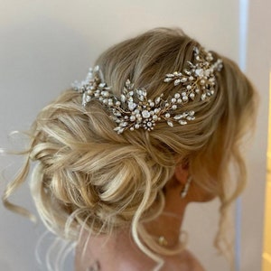 Rhinestone Bridal Hair Piece, Wedding Hair Accessory In A Variety Of Colors