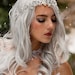 Silver Head Piece With Gunmetal Colored Flowers, Rhinestone and Pearl ...