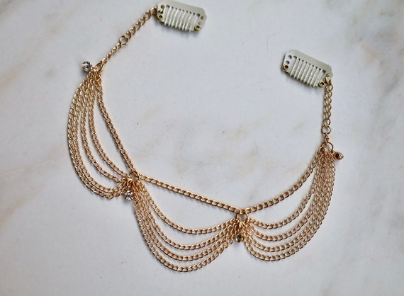 Hair chain gold clearance