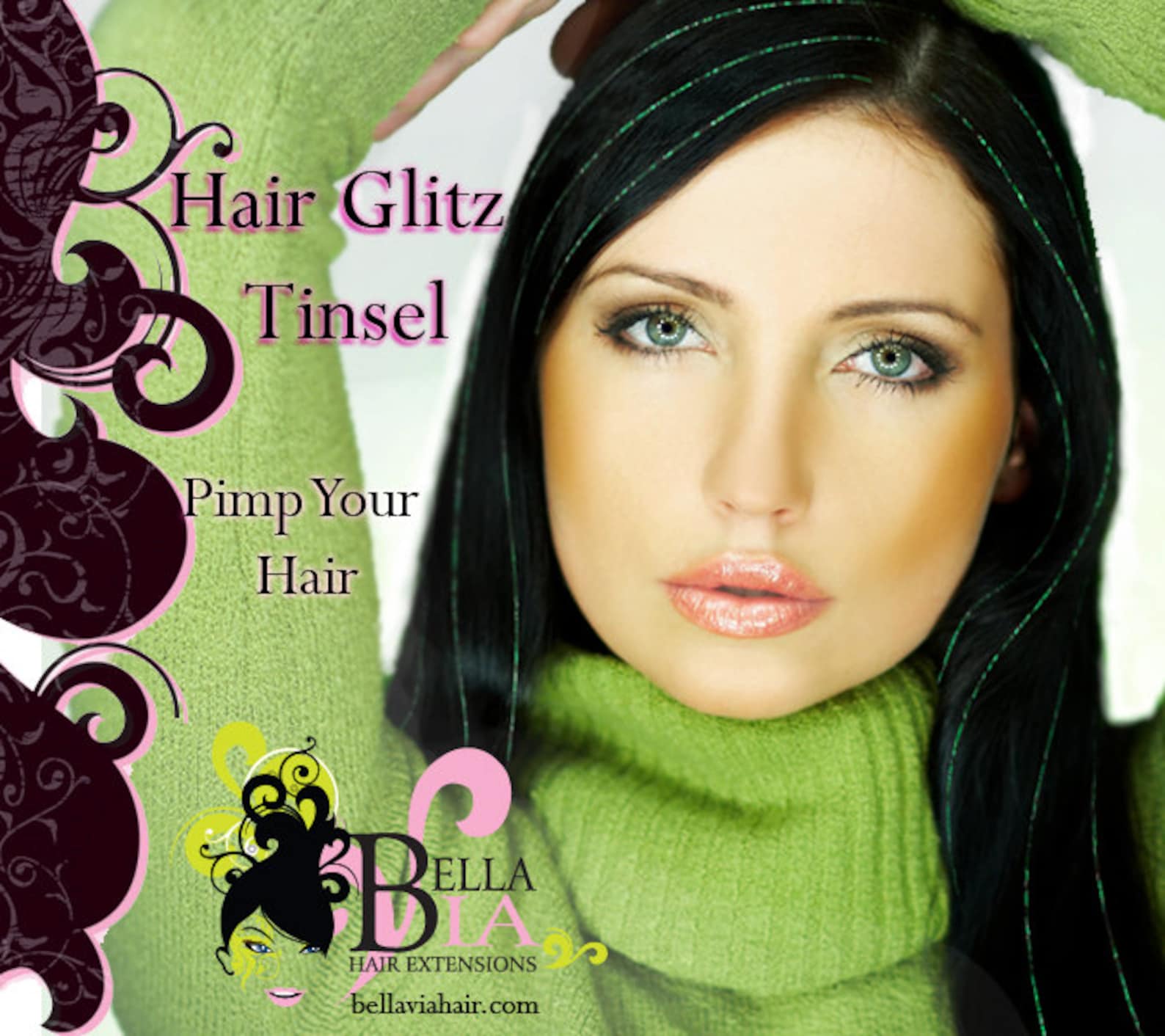 Hair Glitz Tinsel Kit Glitter Extensions Hair Tinsel Kit Etsy