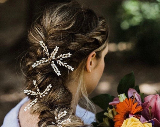 Simple Pearl Hair Pin, Perfect Bridesmaid Hair Accessory