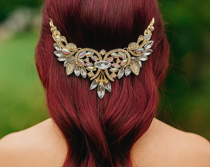 Large sparkly hair accessory For A Fantasy Wedding