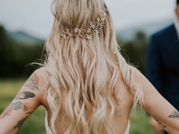 Hippie Hair Vine, Bridal Leaf Hair Vine, Bridal Headpiece, Wedding Hair  Accessory, Bridal Wreath, Boho Hair Crown - Etsy