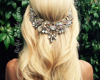 Large sparkly hair accessory For A Fantasy Wedding