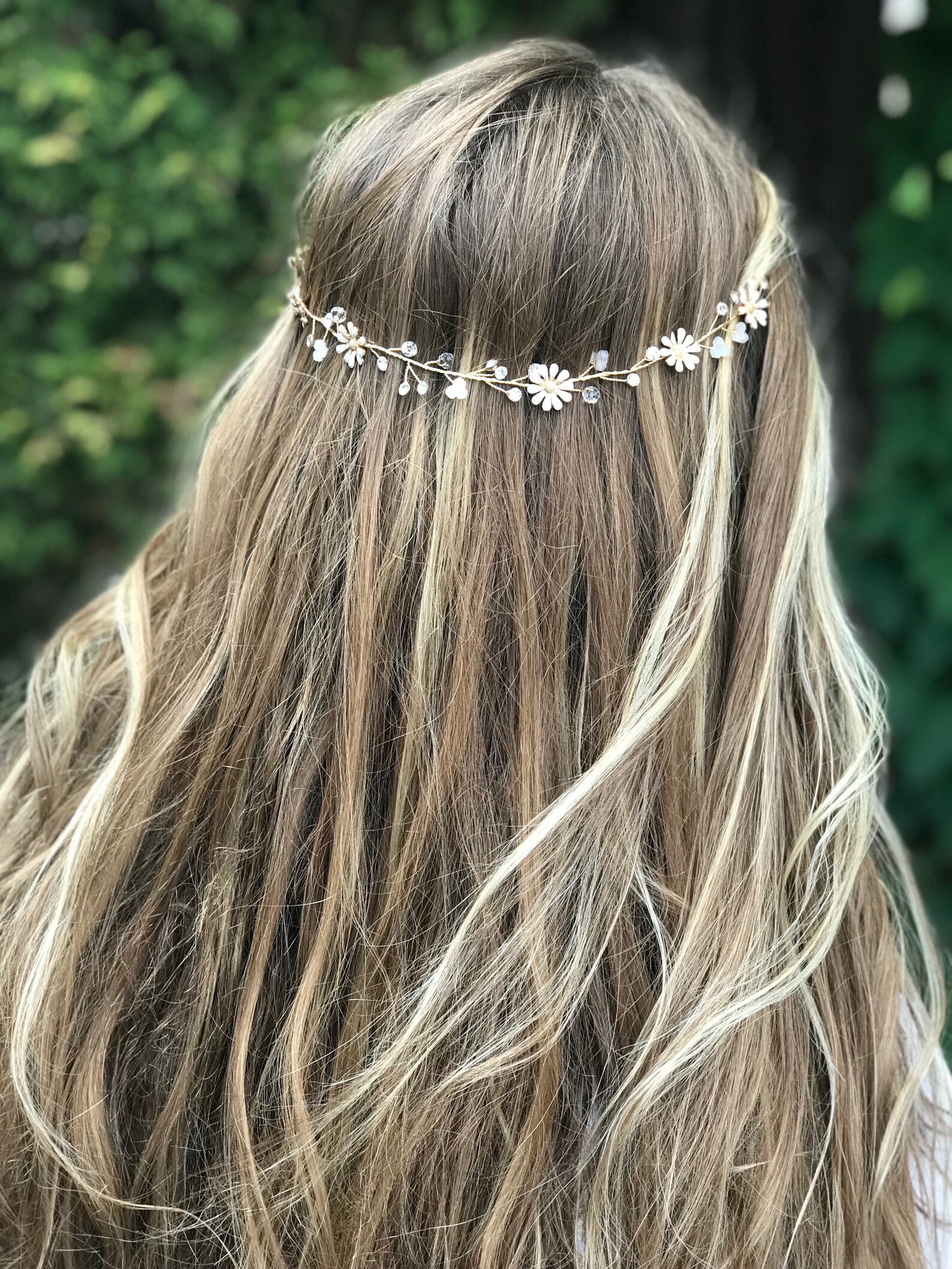 Daisy Hair Vine Perfect for the Boho Bride Flower Girl Etsy