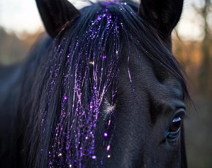 Hair Bling For Your Pony's Mane And Tail, Hair Tinsel For Your Horse,  Gift For A Cowgirl Western Bride,