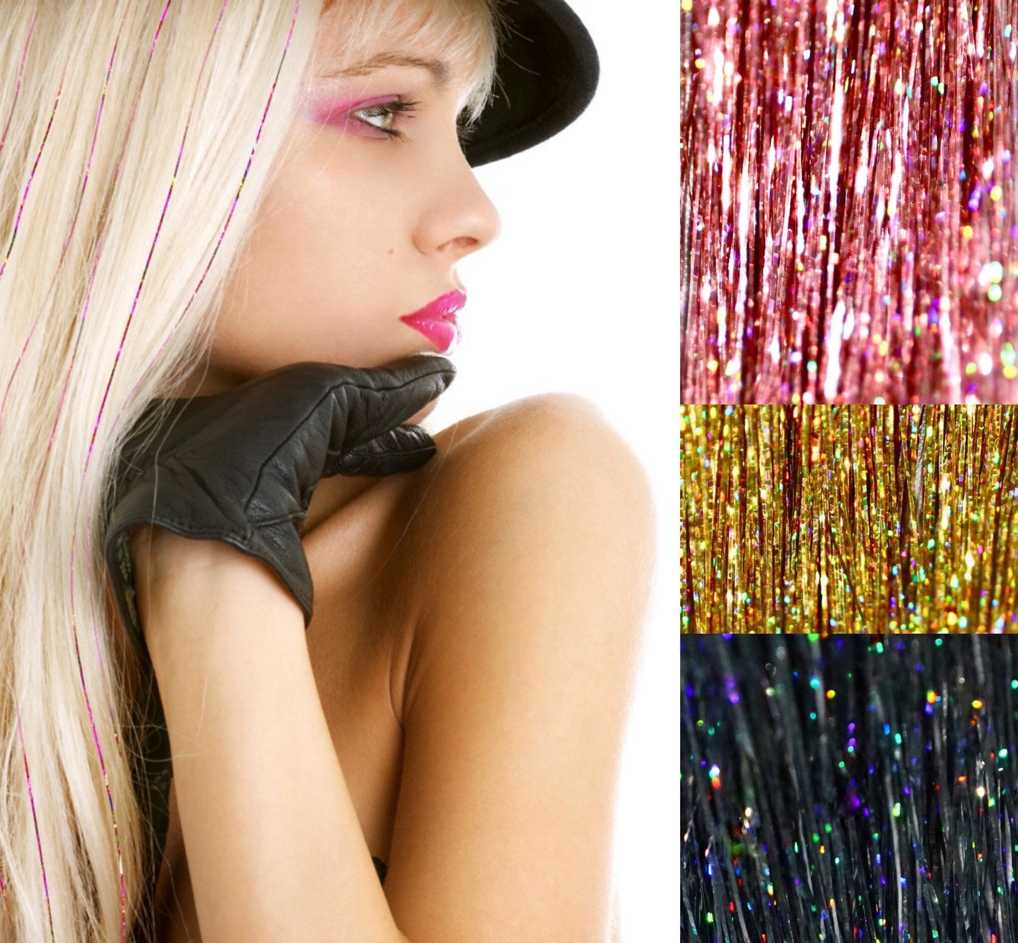 LIGHT PINK Hair Tinsel Glitter Hair Tinsel Festival Hair - Etsy LIGHT PINK Hair Tinsel Glitter Hair Tinsel Festival Hair - Etsy
