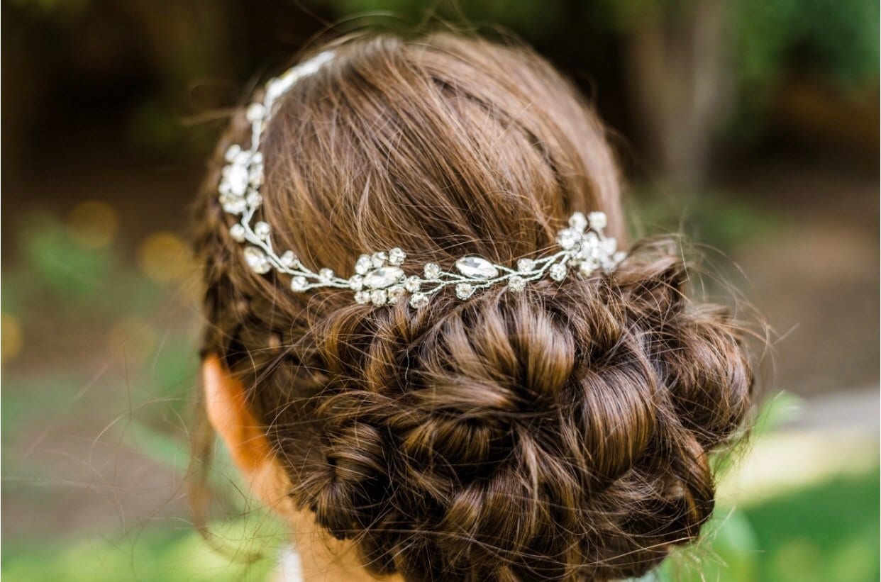Rhinestone Hair Accessory Silver Hair Vine Bridal Hair Accessory