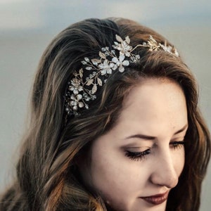 Metal rose deals headband