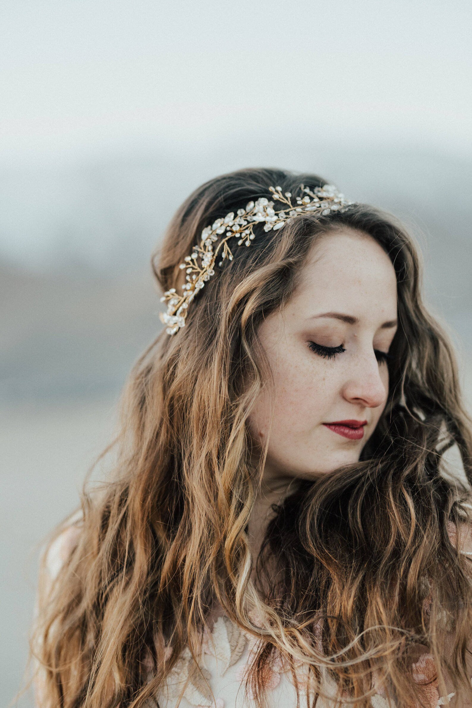 Rhinestone Hair Vine Gold Hair Vine Wedding Hair Accessory Bridal