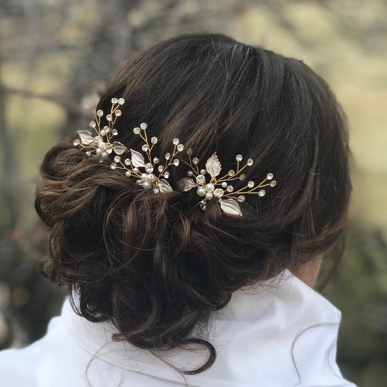 Bridesmaid Hair Pins Bridesmaid Hair Accessory Bridal Party Etsy