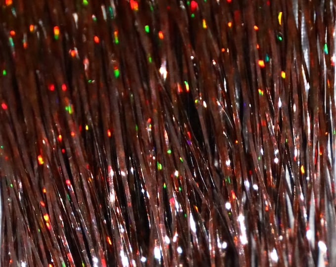 BROWN Hair Tinsel,  Brown Hair Bling, Hair Tinsel Brown, Glitter Extensions, Long Hair Tinsel