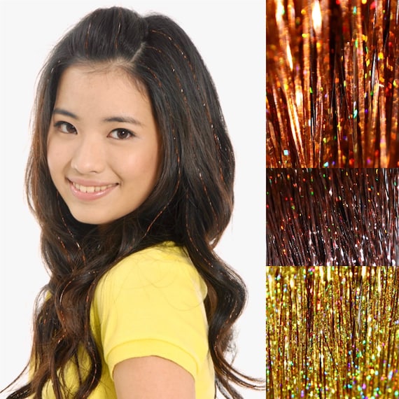 COPPER Hair Tinsel, Fairy Hair Perfect for Festival Season 