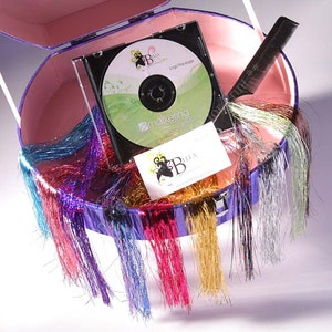 Wholesale Hair Tinsel Kit With 17 Packages of Tinsel And A Carrying Case, 26 Inches