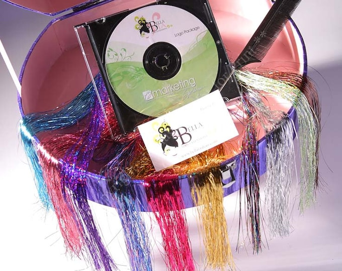 Wholesale Hair Tinsel Kit With 17 Packages of Tinsel And A Carrying Case, 26 Inches