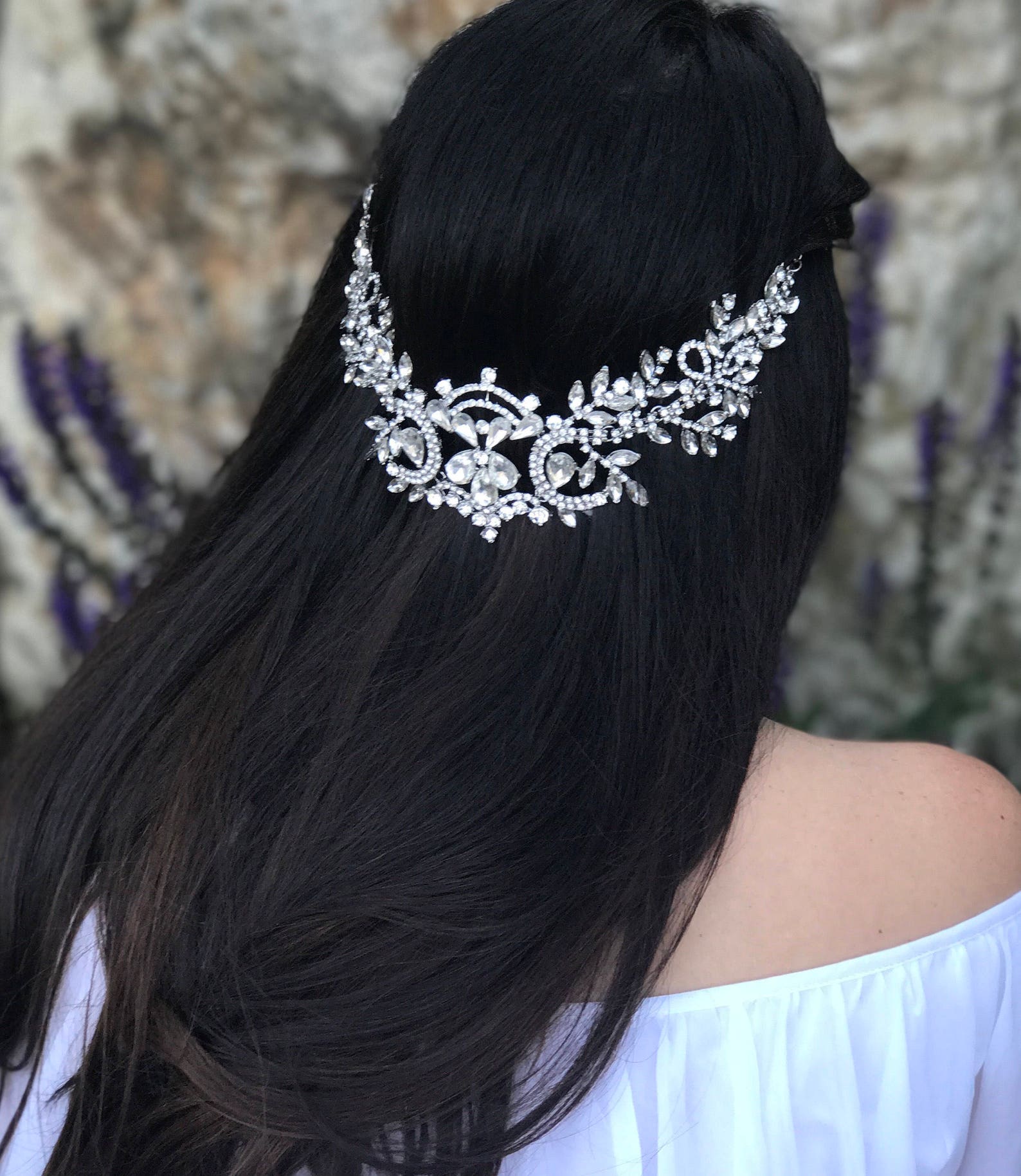 Unique Hair Jewelry Bridal Hair Jewelry Silver Bridal Hair Etsy