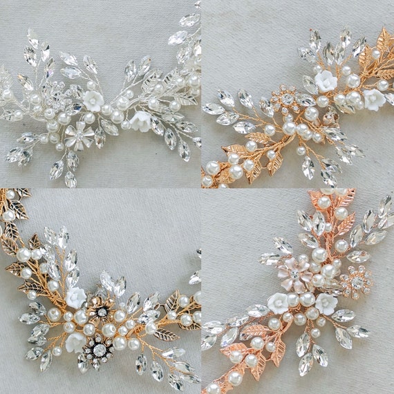 Rhinestone Bridal Hair Piece, Wedding Hair Accessory in A  display picture 2